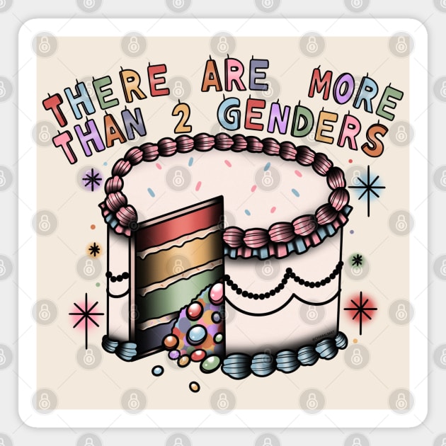 MORE THAN 2 GENDERS Magnet by chiaraLBart